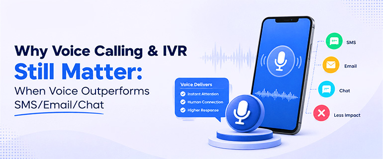 Why Voice Calling & IVR Still Matter: When Voice Outperforms SMS/Email/Chat